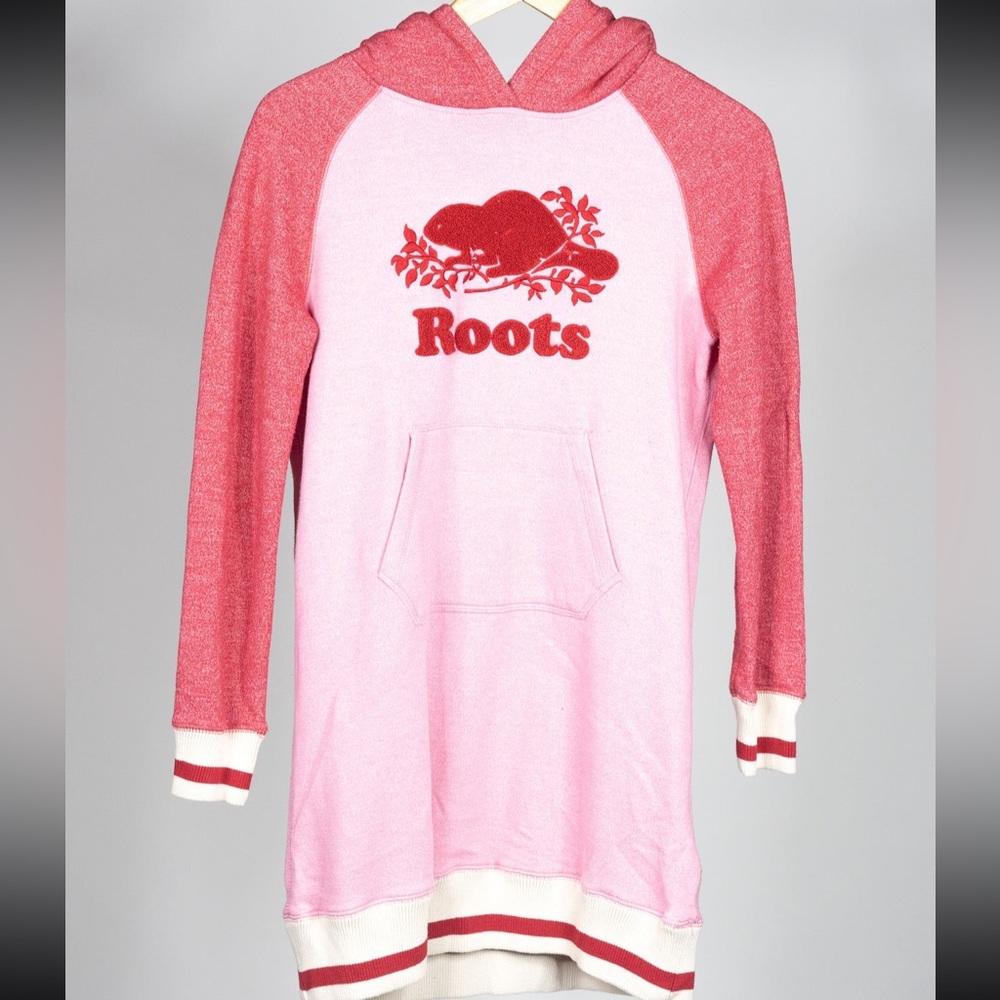 Girl's Roots Pink Hoodie Dress
